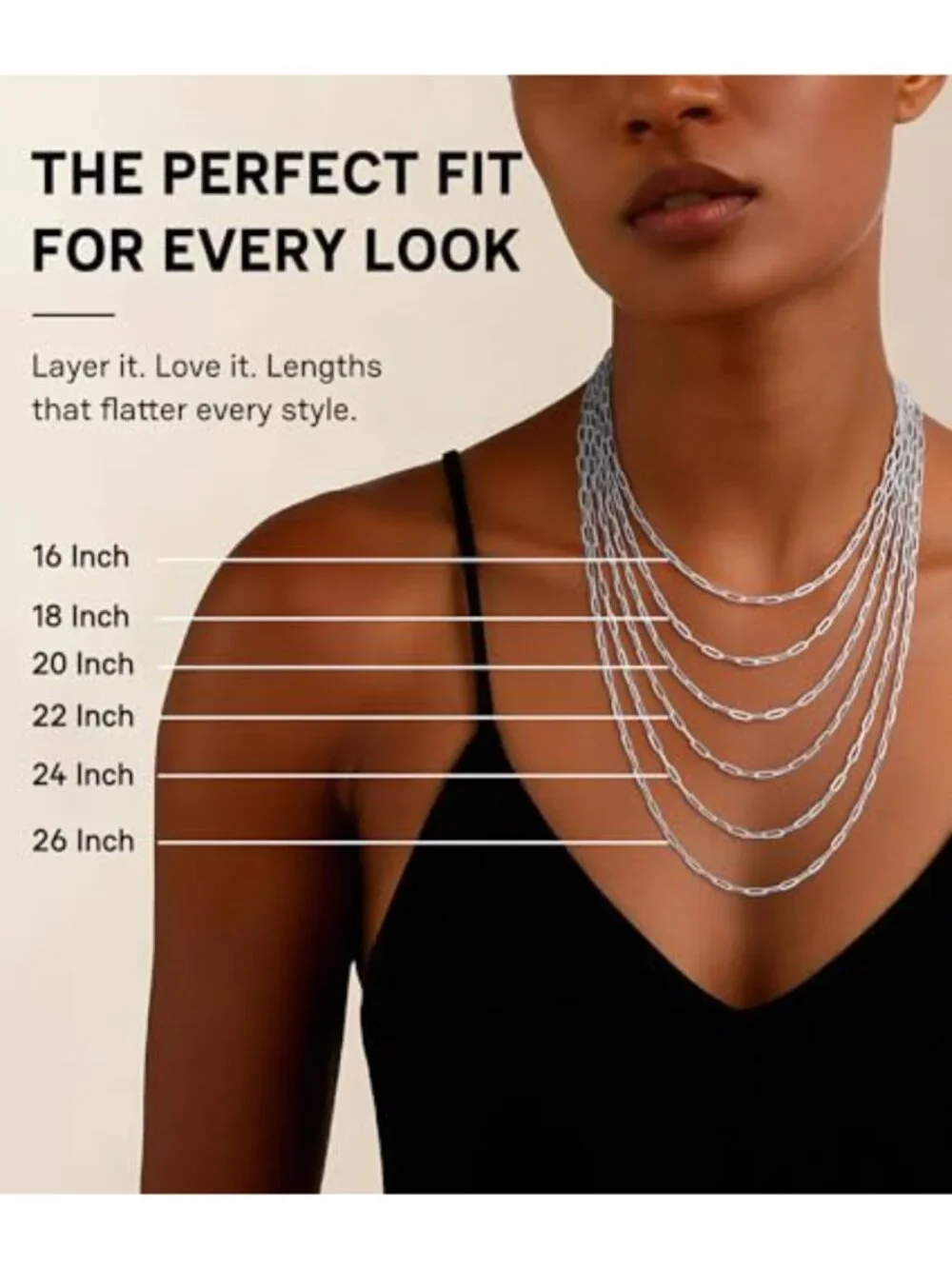 925 Sterling Silver Paperclip Necklace for Women - 3MM Durable Chain, Lobster
